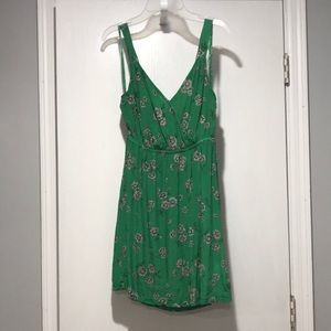 Green flower dress